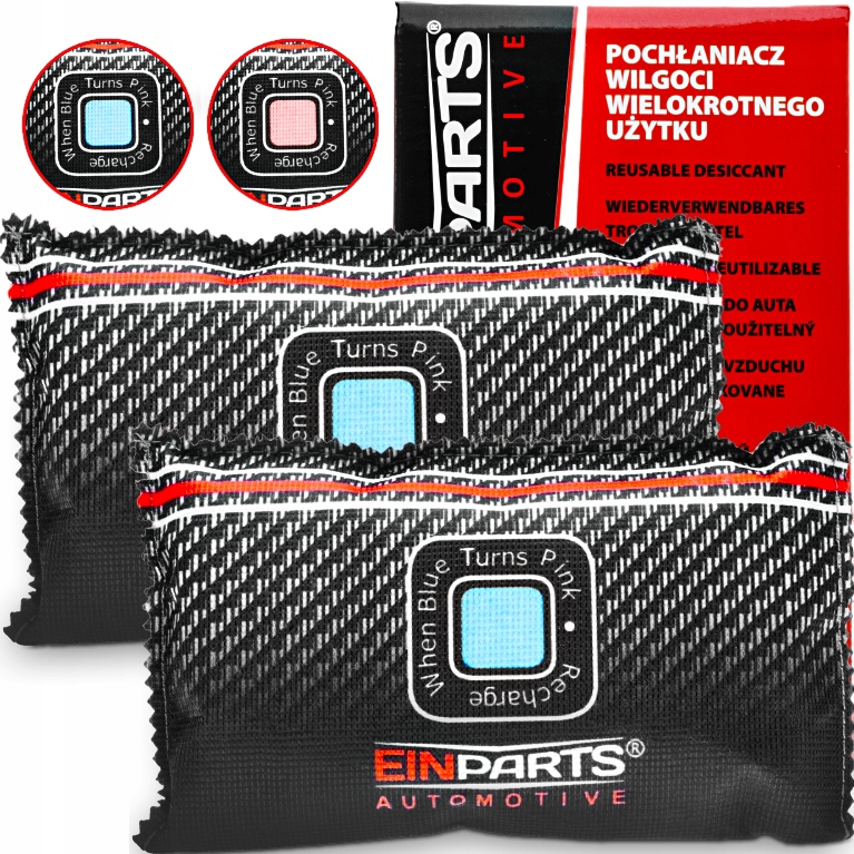2x SAMOCHODOWY POCHŁANIACZ WILGOCI OSUSZACZ DO AUTA WIELORAZOWY SKUTECZNY