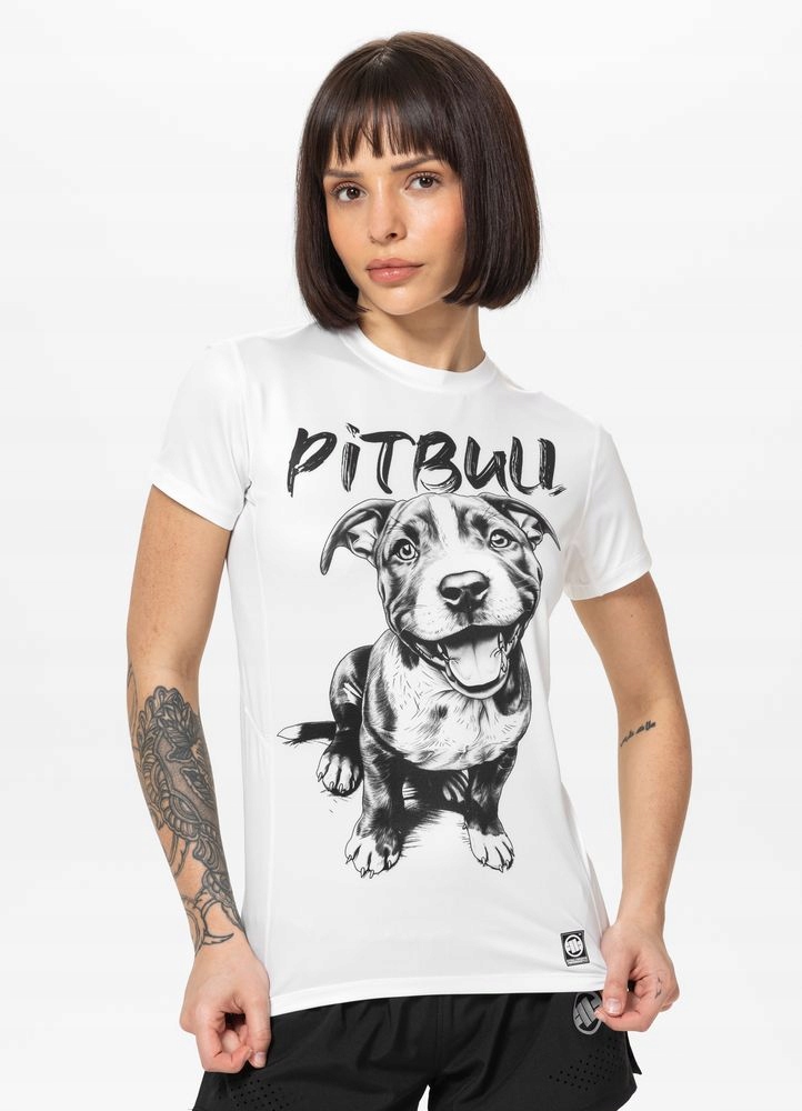 Damska Koszulka sportowa Pitbull Techniczna Treningowa Mesh Puppy
