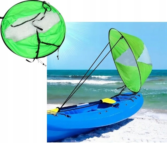 Żagiel Do Deski Sup Kajaka Pontonu Supa Żagiel Składany Zielony