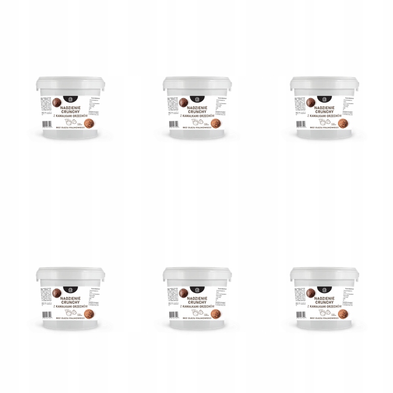 CD Nadzienie Crunchy z kawałkami orzechów, 1kg X6