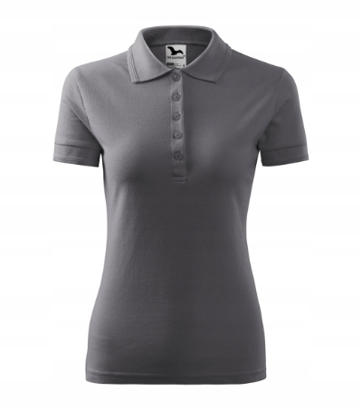 KOSZULKA polo DAMSKA PIQUE MALFINI 210 T-SHIRT stalowa XS