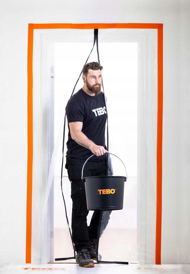 TEBO DRZWI REMONTOWE KURTYNA PRZECIWPYŁOWA ZAMEWK MAGNETYCZNY "I" Stan opakowania oryginalne