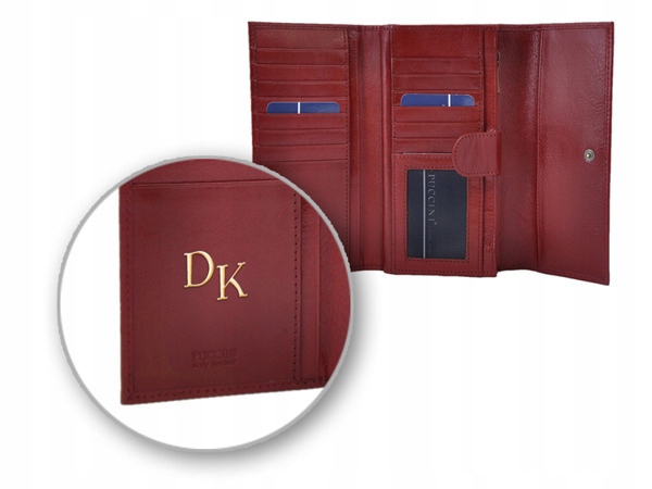 

Portfel damski Puccini MU-1680125 red + Inicjały
