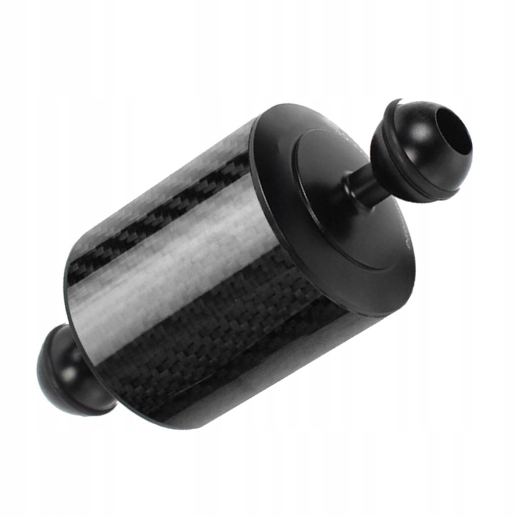 Czarny D60mm Dual Ball Float Buoyancy Aquatic Arm Podwodna kamera Cam 5"
