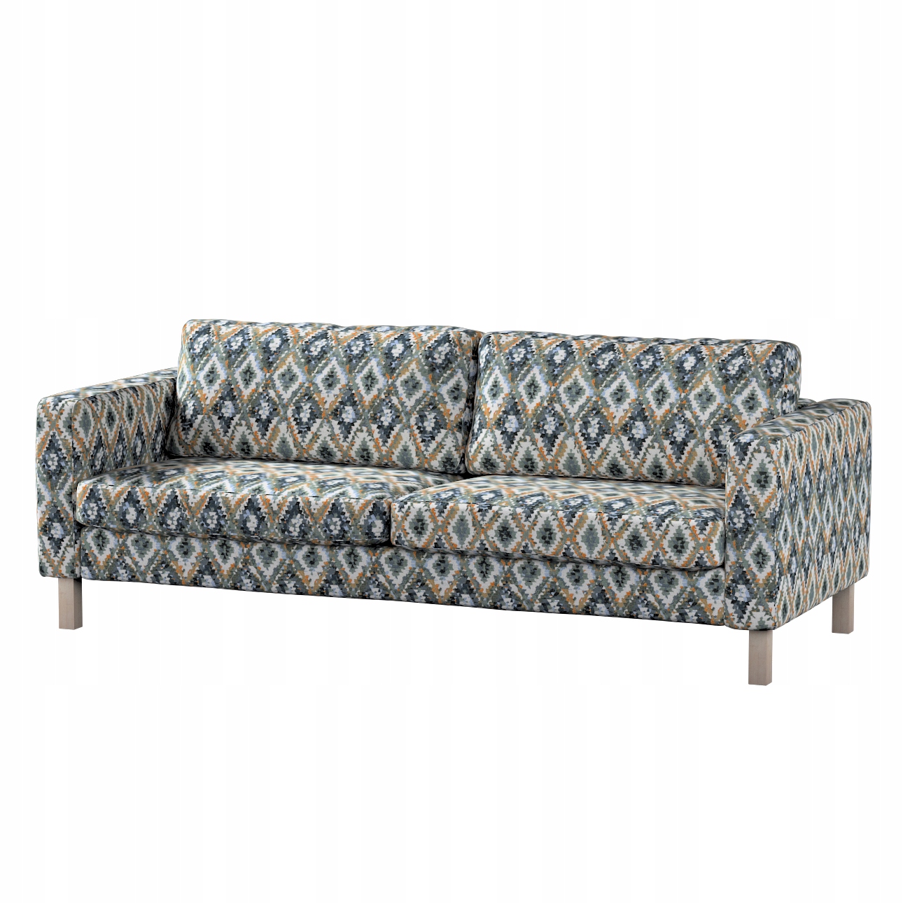 Potah na 3-místnou nerozkládací pohovku Karlstad Ikea zelený