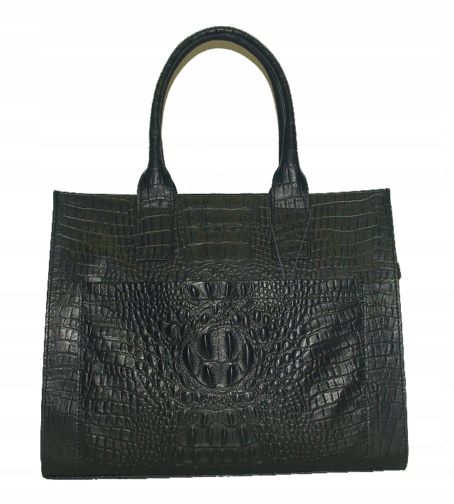 Verso kožená kabelka kufřík typu croco