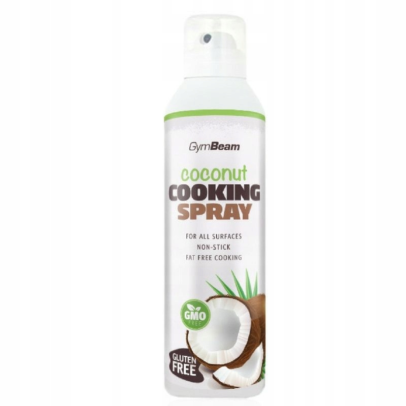 Kokosový olej ve spreji 200 ml pure rafinovaný GymBeam veganský keto