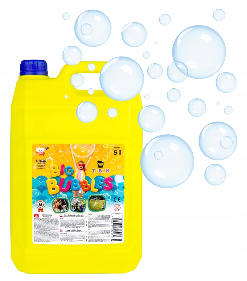 PŁYN DO DUŻYCH BANIEK MYDLANYCH 5L TUBAN