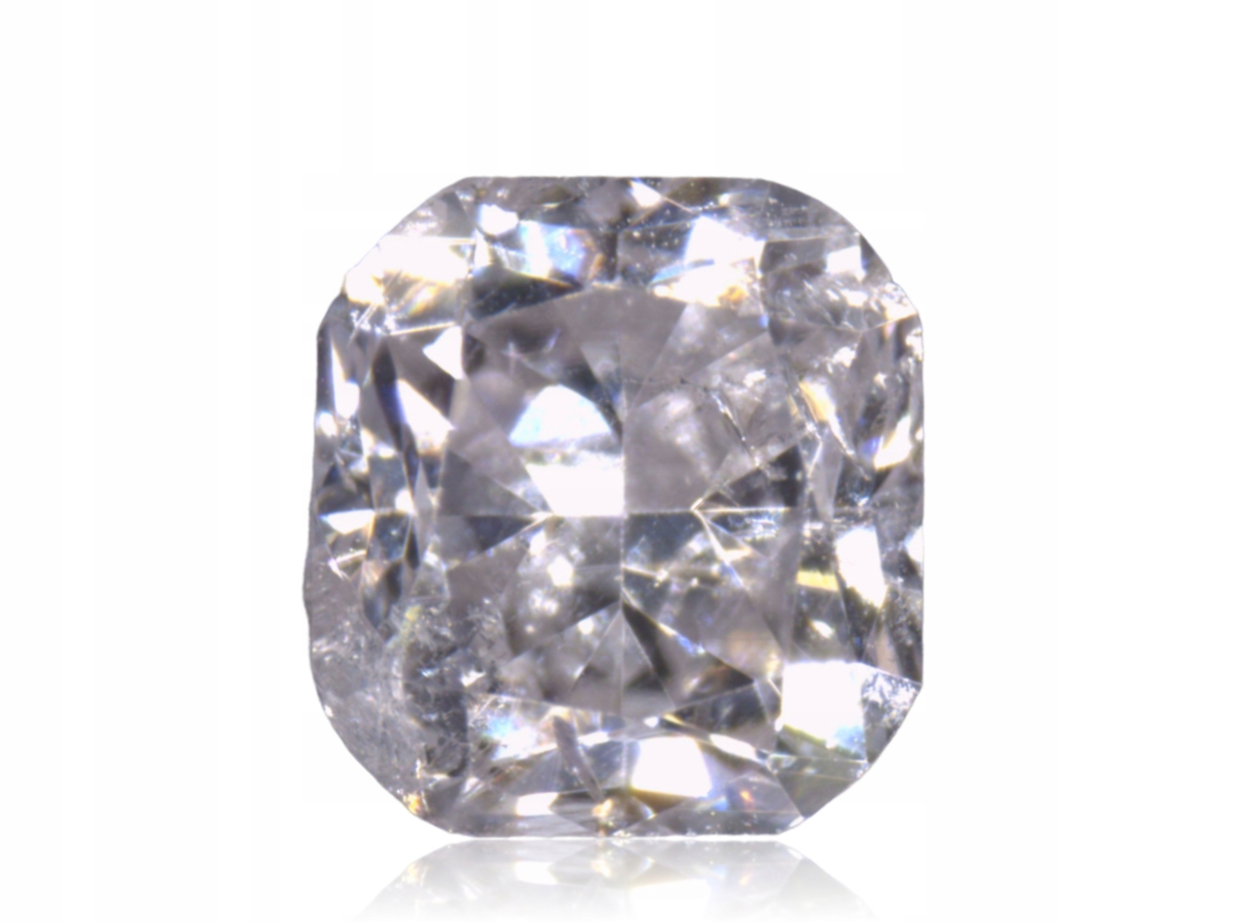 Přírodní Diamond 0.12ct Pink Cushion I2 eCertifikace Wbd