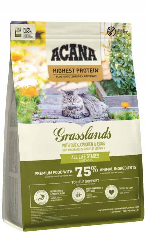 Acana Grasslands Cat sucha karma dla kota 1,8 kg
