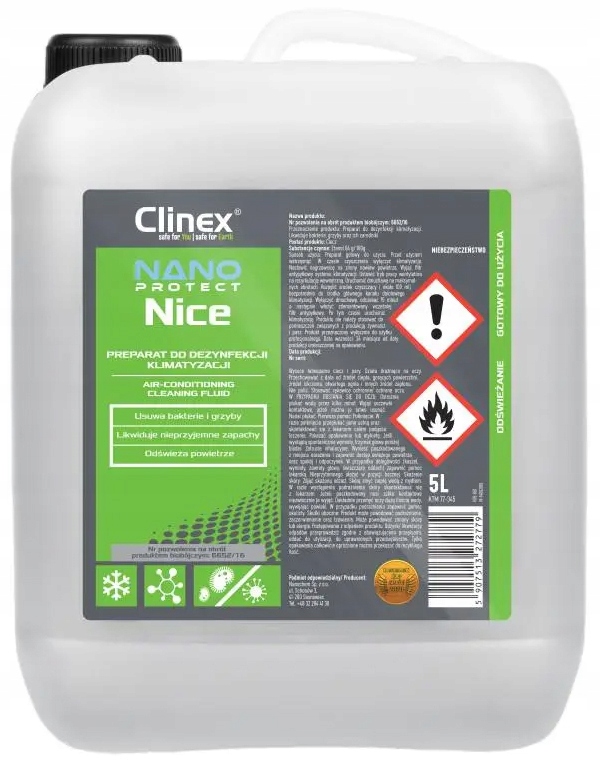 

Clinex Nano Protect Odgrzybiacz klimatyzacji 5L