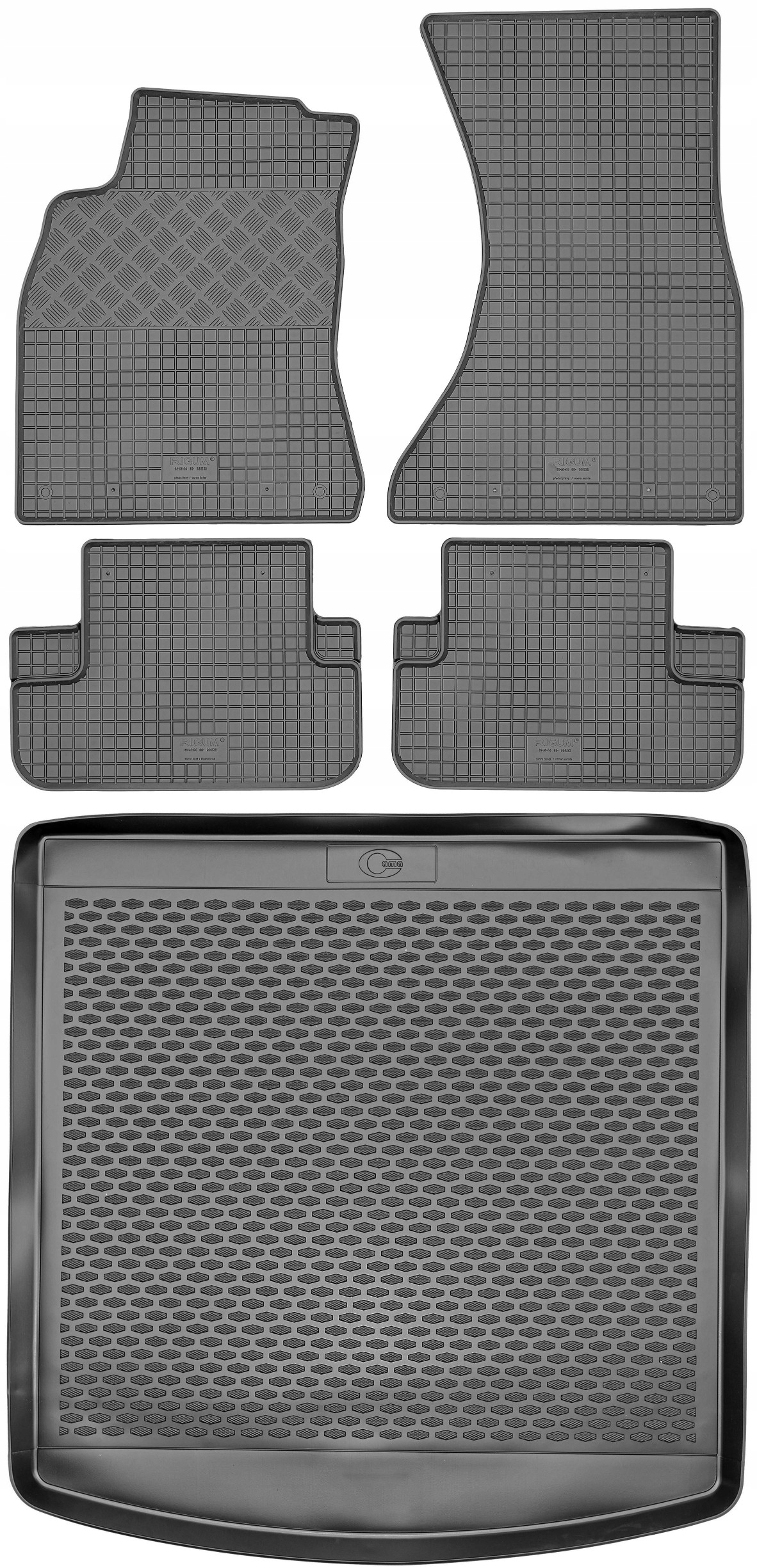 Audi A5 I Sportback 2007-2016 Sada Gumové rohože rohož