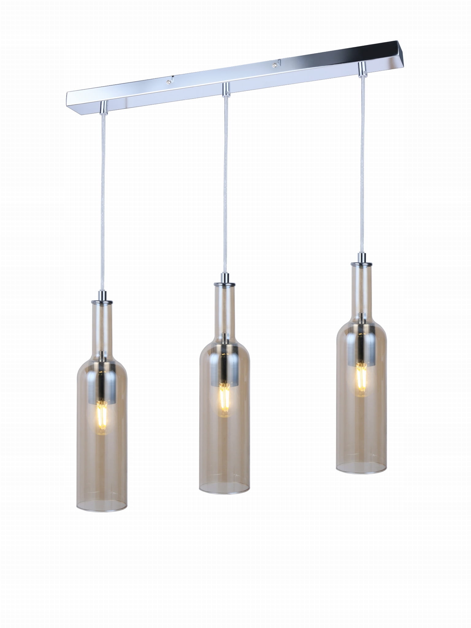 Závěsná lampa Reality Bottle nad barový stůl 3x E27