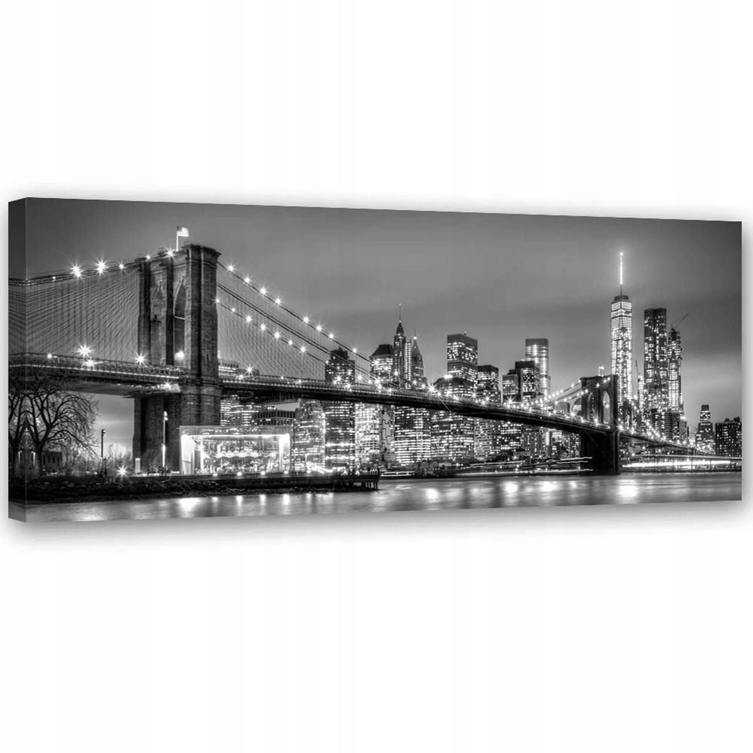Obraz na plátně, Brooklynský most New York 90x30