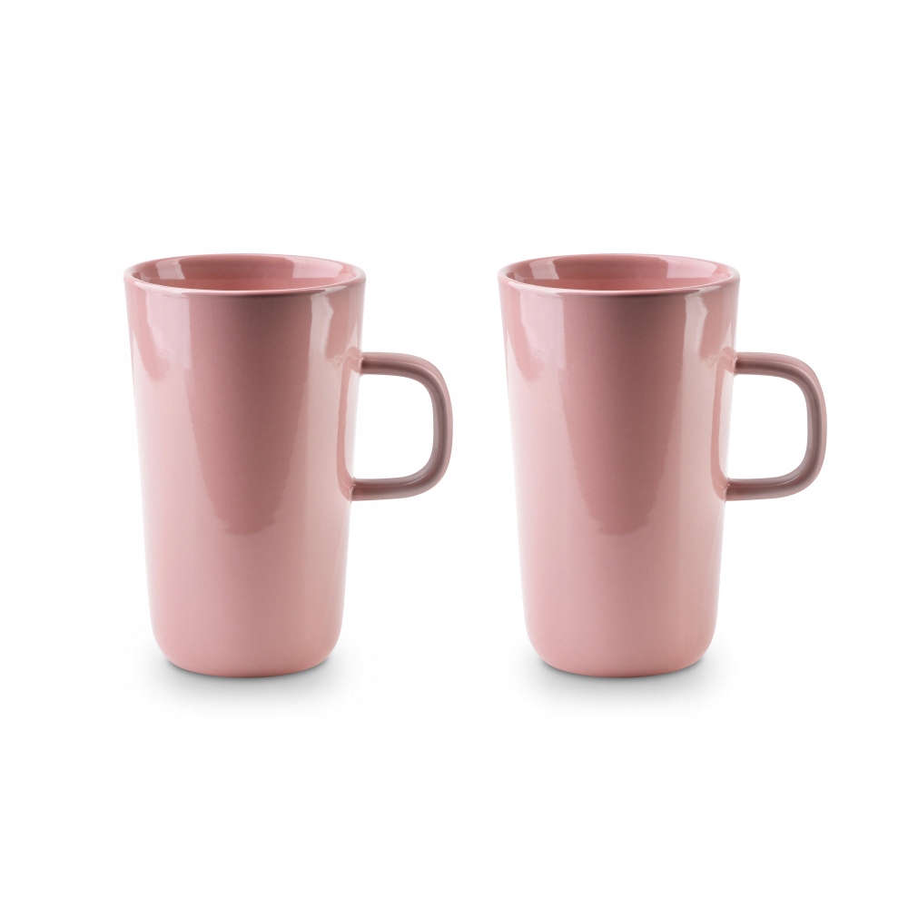 

Zestaw 2 kubków kawy Affek jasnoróżowe 500 ml