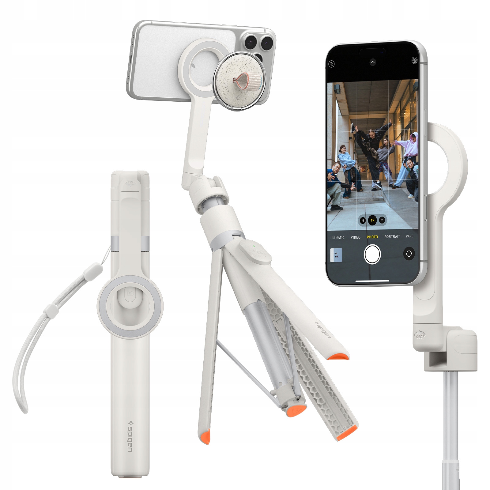 Držiak, statív Spigen pre MagSafe, Bluetooth ľahký cestovný na telefón, silný