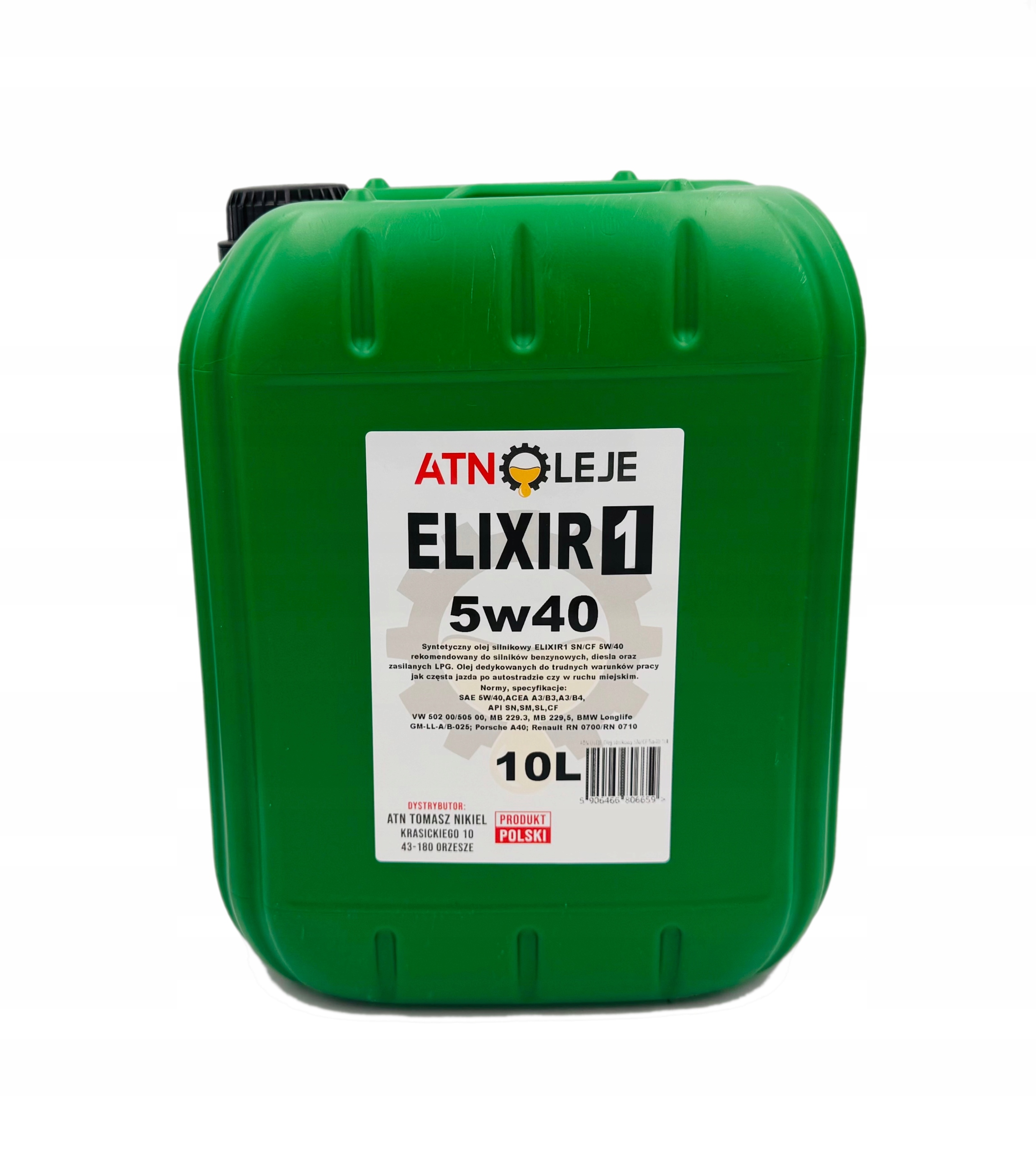 Olej silnikowy syntetyczny ELIXIR1 Sn/cf 5w40 10L