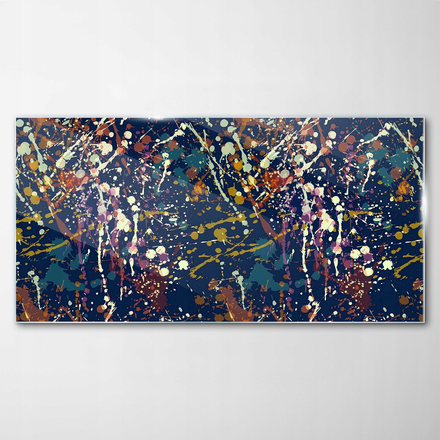 

Hartowany Obraz Szklany Abstrakcja Akwarele 140x70