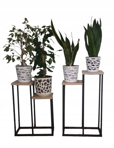 Podwójny Kwietnik loft stojak na kwiaty nowoczesny Kod producenta 1234