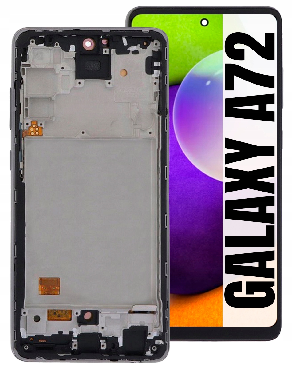 Displej Pro Samsung Galaxy A72 Plná Velikost 6,7" Oled LCD Rámeček