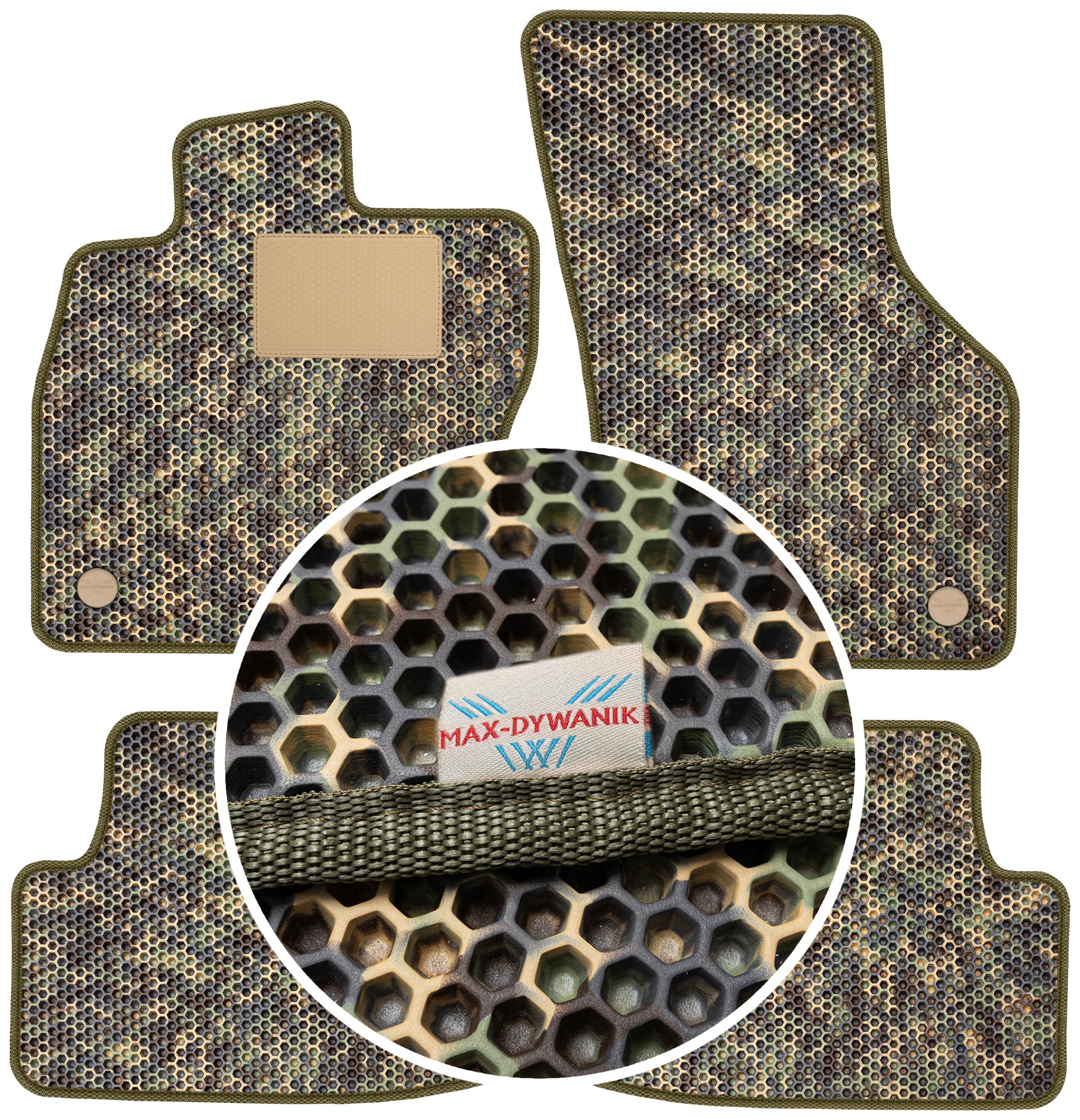 Vw Golf VII 2012-2020 Gumové rohože do auta Eva Moro