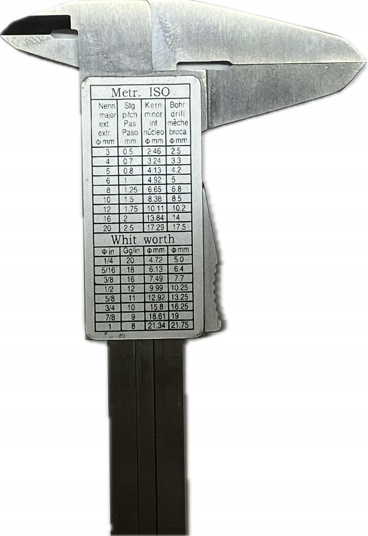 Suwmiarka noniuszowa analogowa VIS 150 mm 0,02 z przyciskiem Maksymalny zakres pomiaru 150 mm