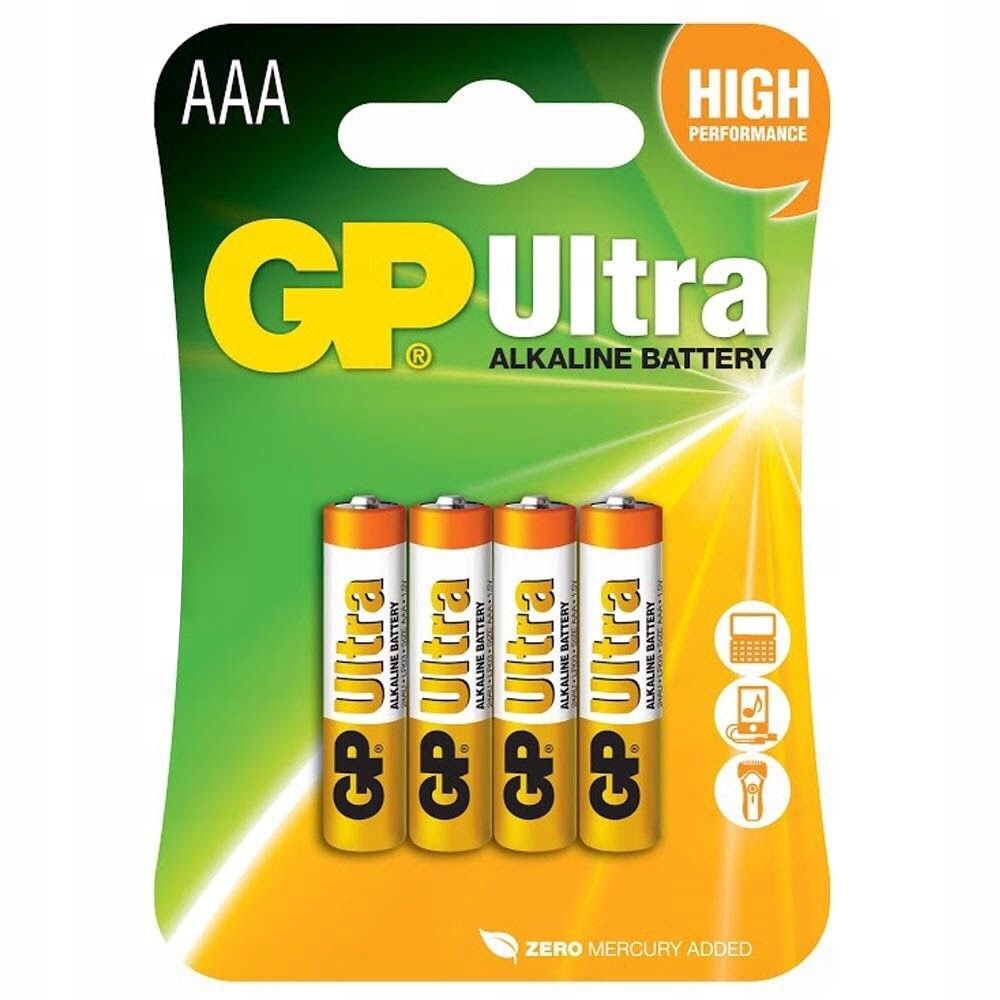 

4x Bateria Alkaliczna Gp Ultra Aaa 1.5V LR3 LR03