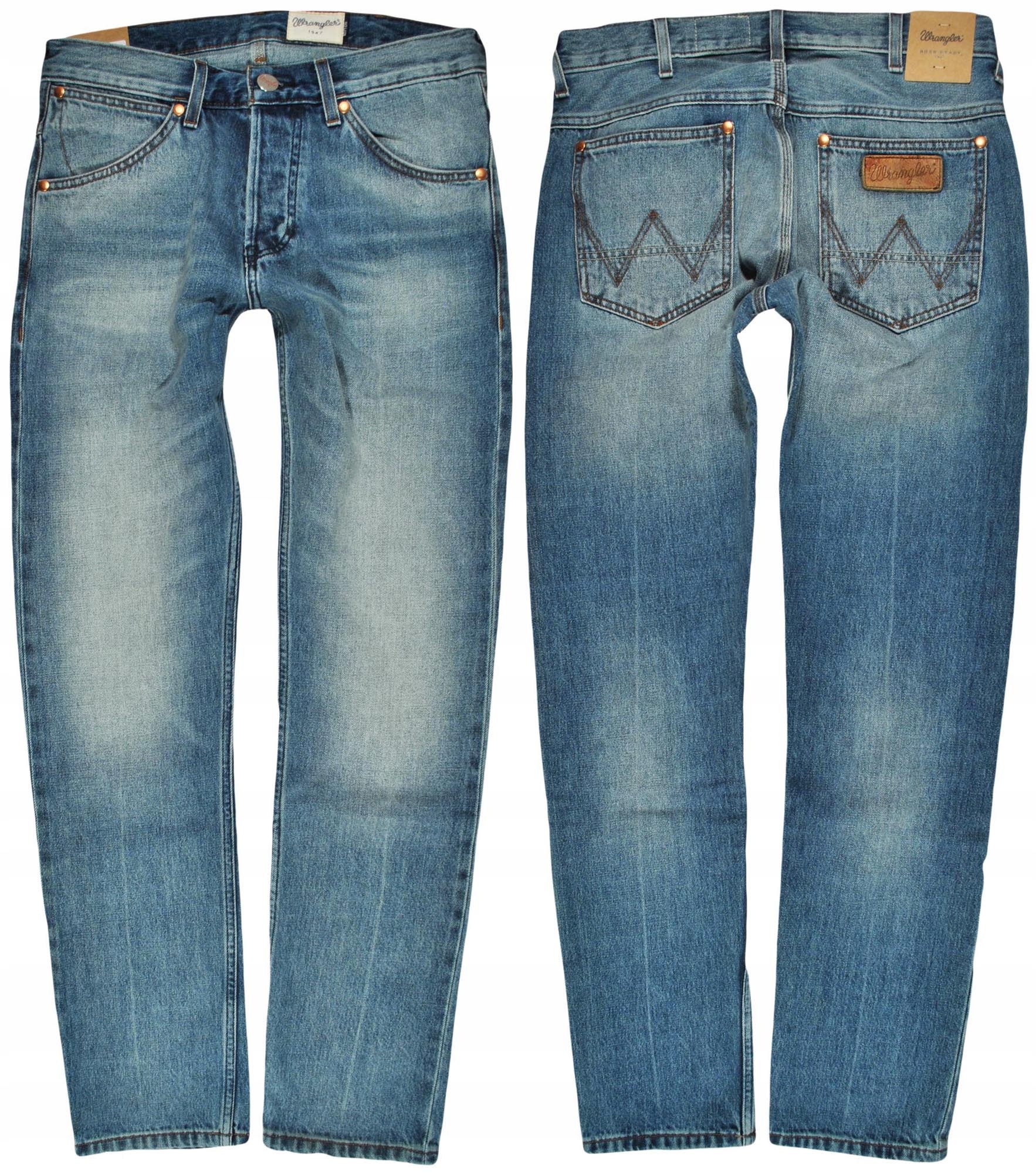 

Wrangler spodnie tapered Jeans blue Boyton W32 L32