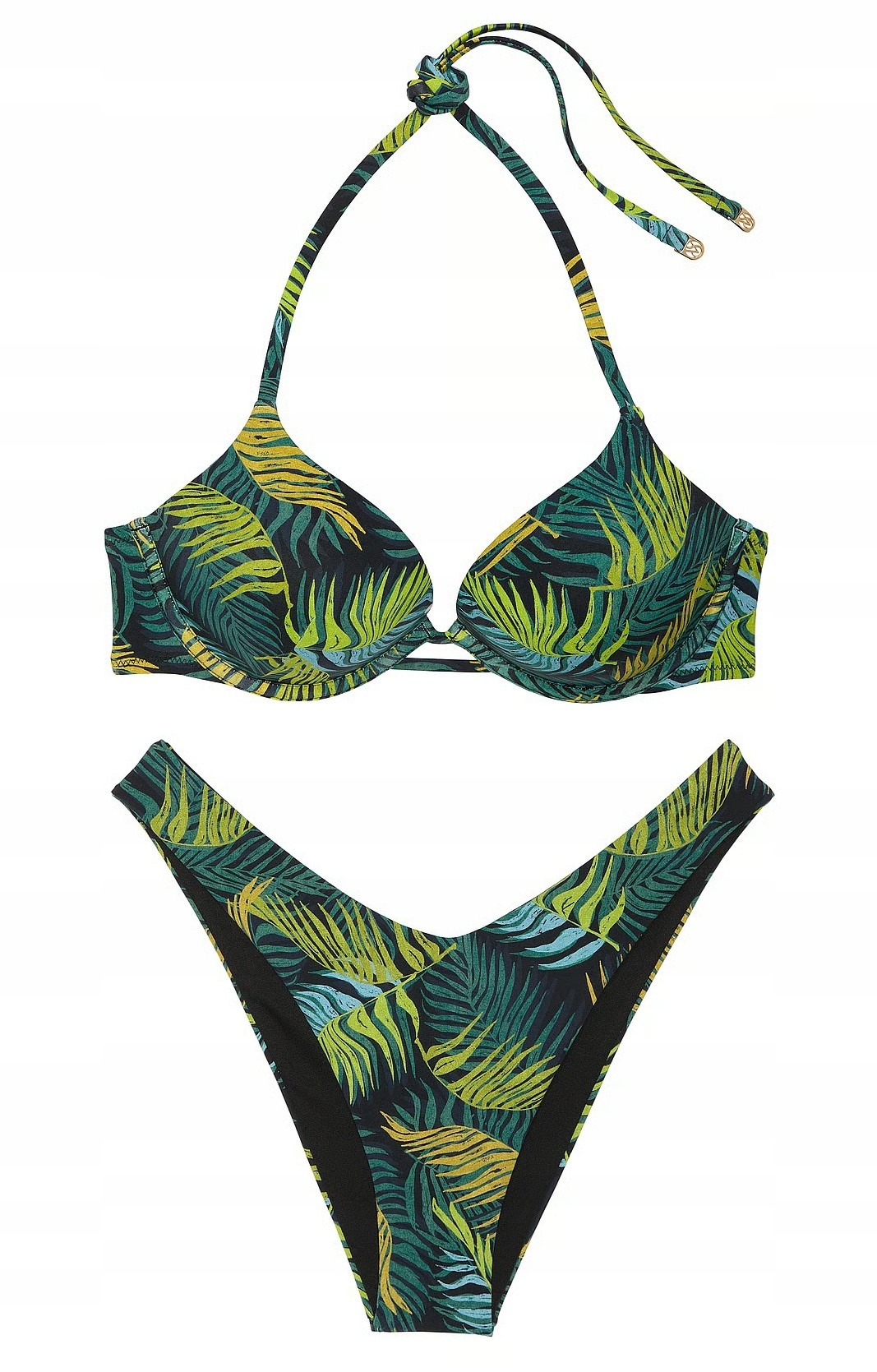 Plavky Victoria's Secret 2xpushup a brazilské palmy 75B M