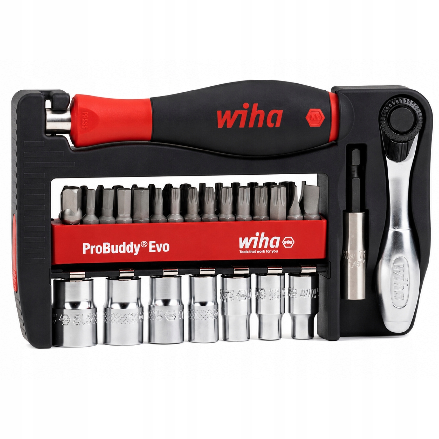 Sada Bitov A Kľúčov WH-PROBUDDY/46960 30KS 1/4 Wiha