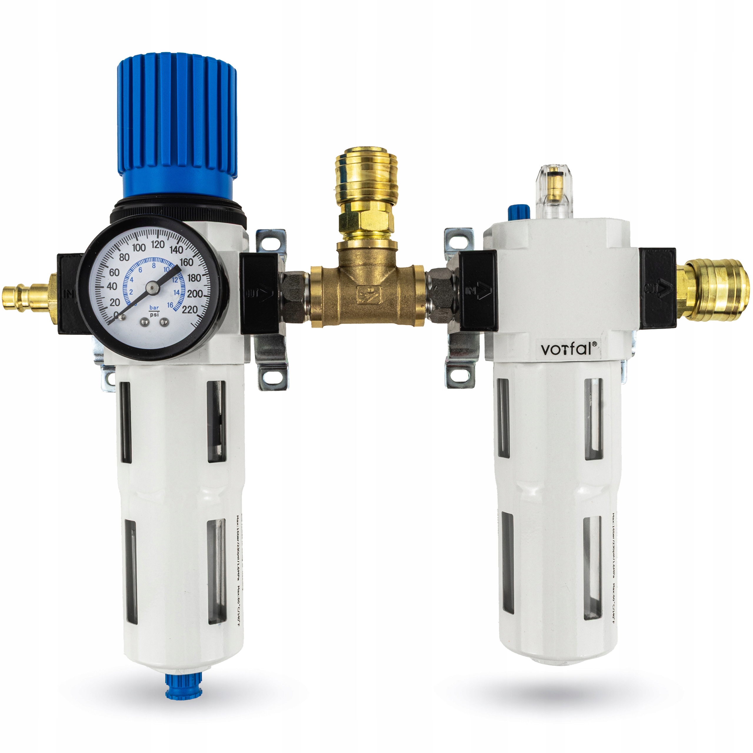 Filtr Vzduchu Odvodňovač Reduktor Naolejovač Blok Frl 1/2" 16 Bar