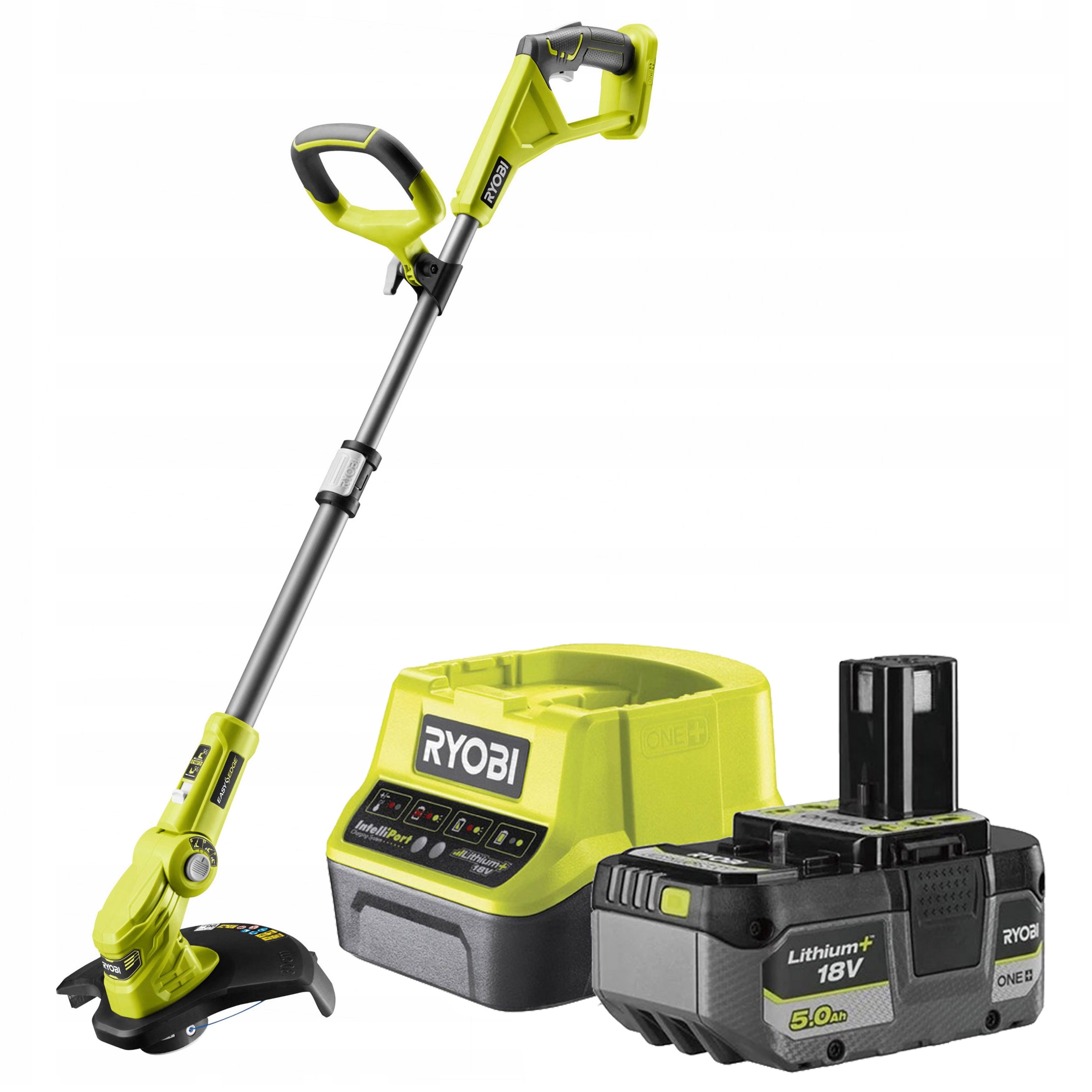 Ryobi Akumulátorový Vyžínač 30 cm Kosa Vyžínač Na Trávu Nabíjanie 5Ah