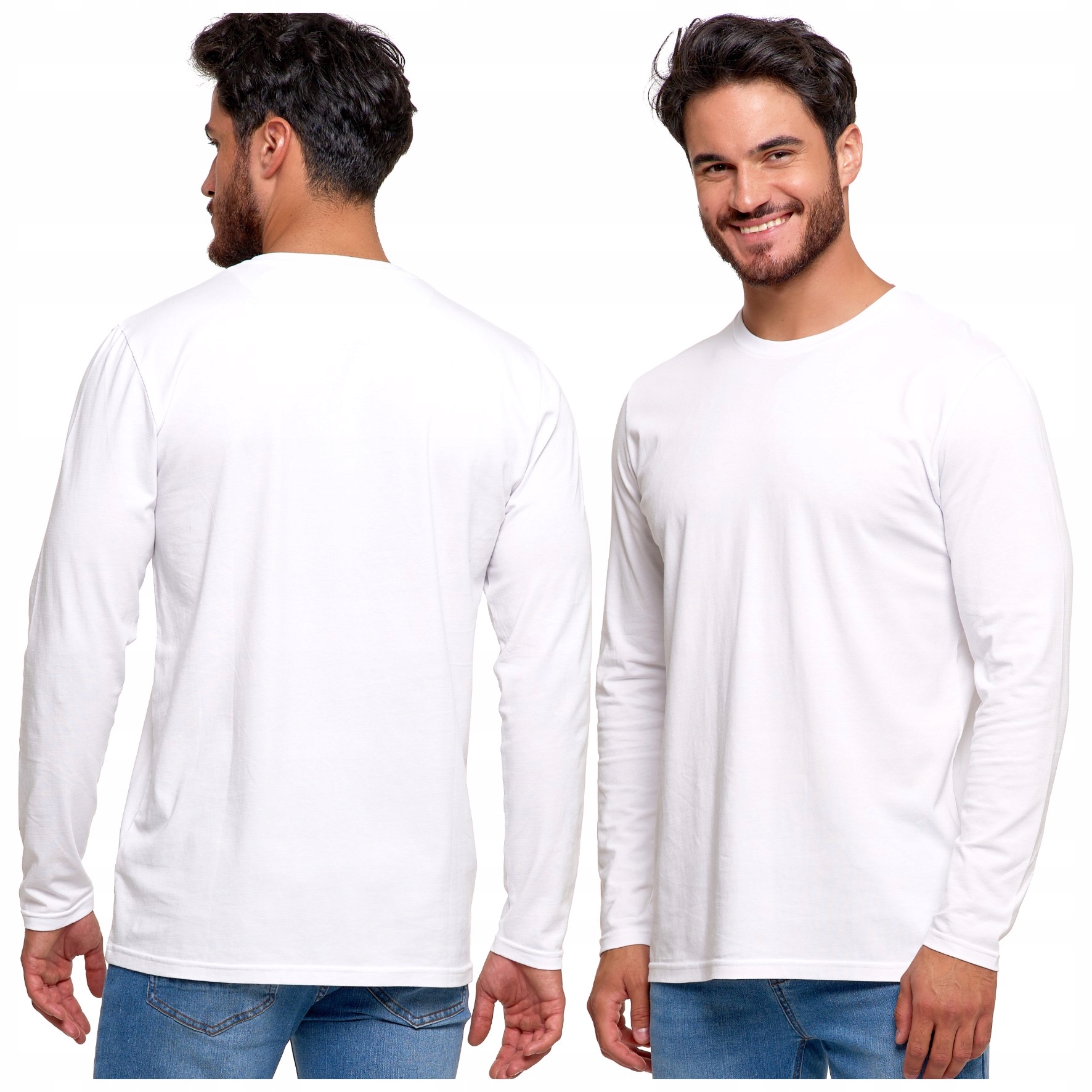 LONGSLEEVE BIAŁA KOSZULKA DŁUGI RĘKAW MORAJ - XL