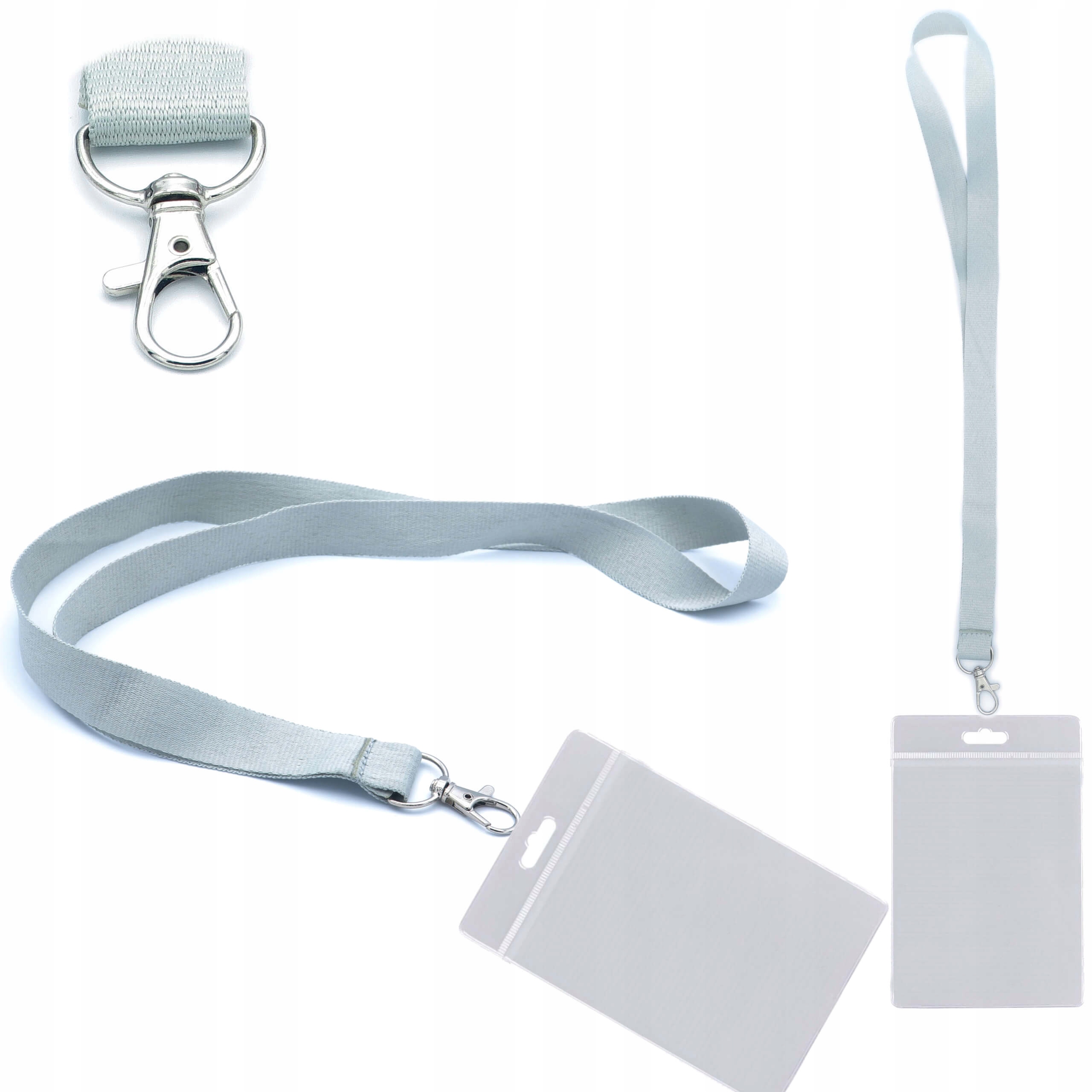 

Identyfikator pionowy holder A7 82x106mm smycz