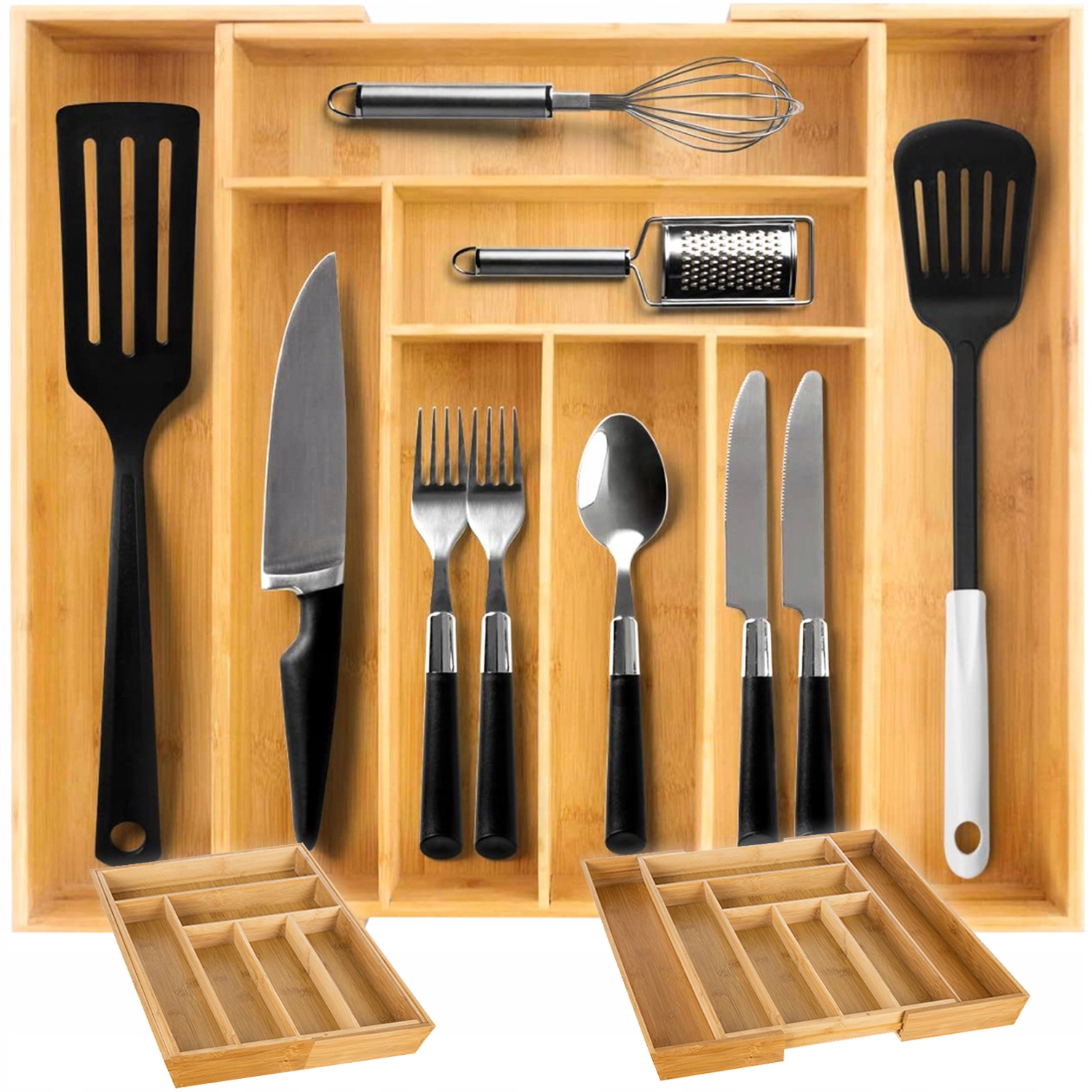 

Wkład do Szuflady Organizer na Sztućce Bambus 50cm