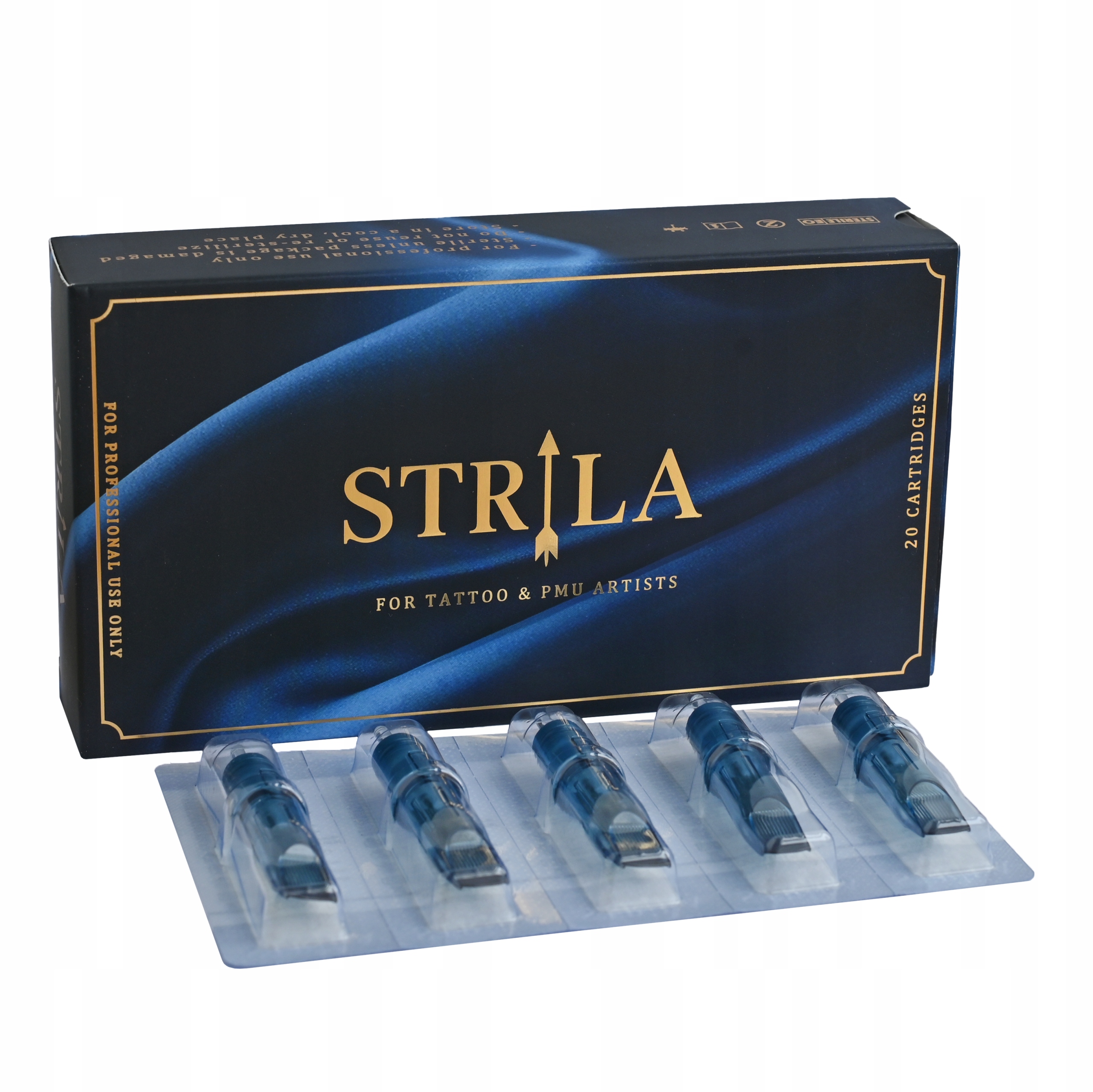 Strila Kartridže 0.30 1009RL Round Liner Pmu Permanentní make-up 20 Ks