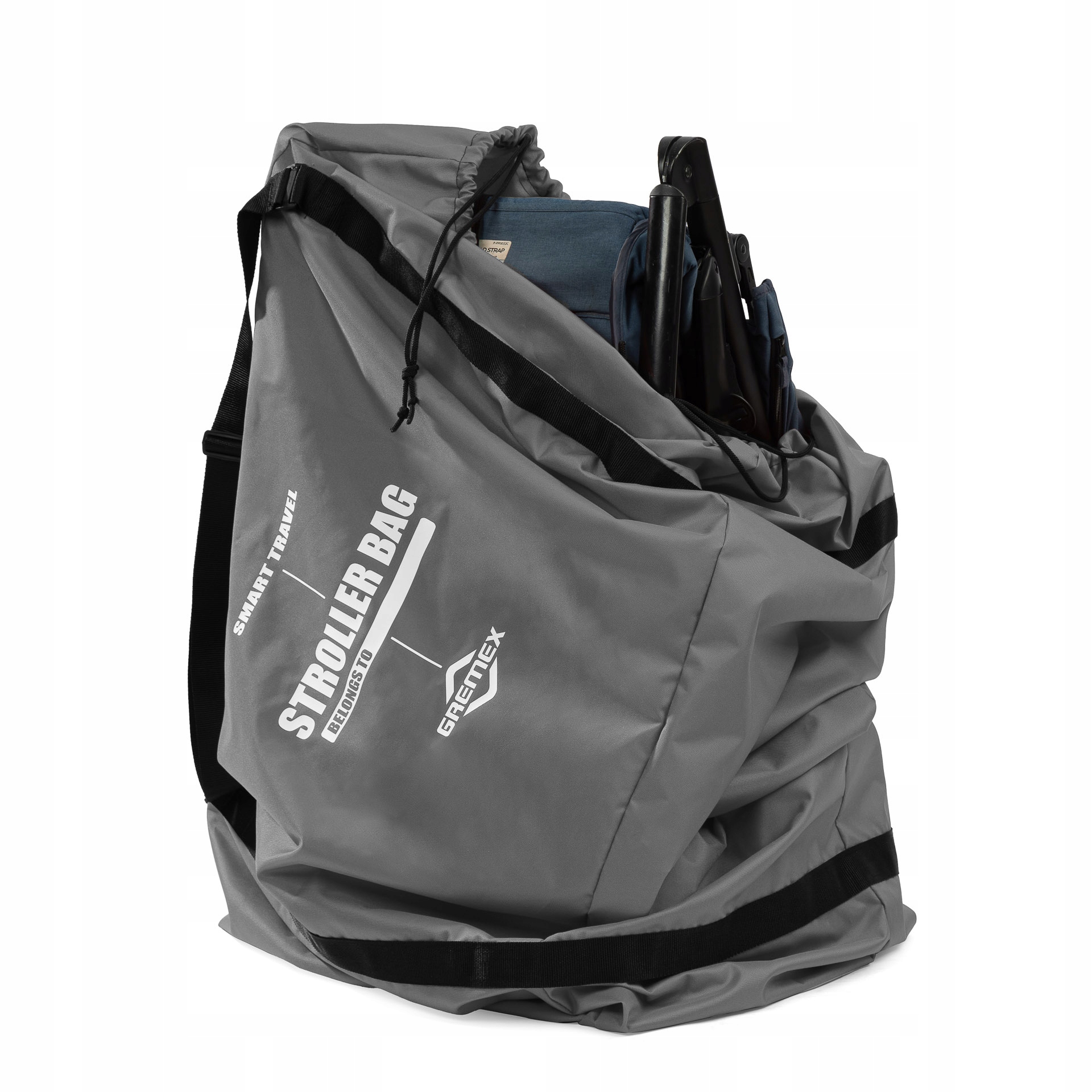 Pokrowiec Transportowy Ochronny Torba Na Wózek Do Samolotu Auta Szary