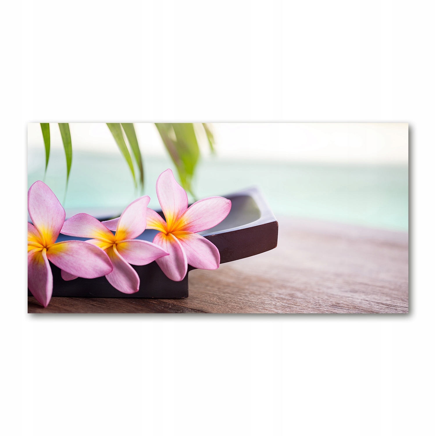 

Foto obraz duży akryl nowoczesny Plumeria 120X60cm