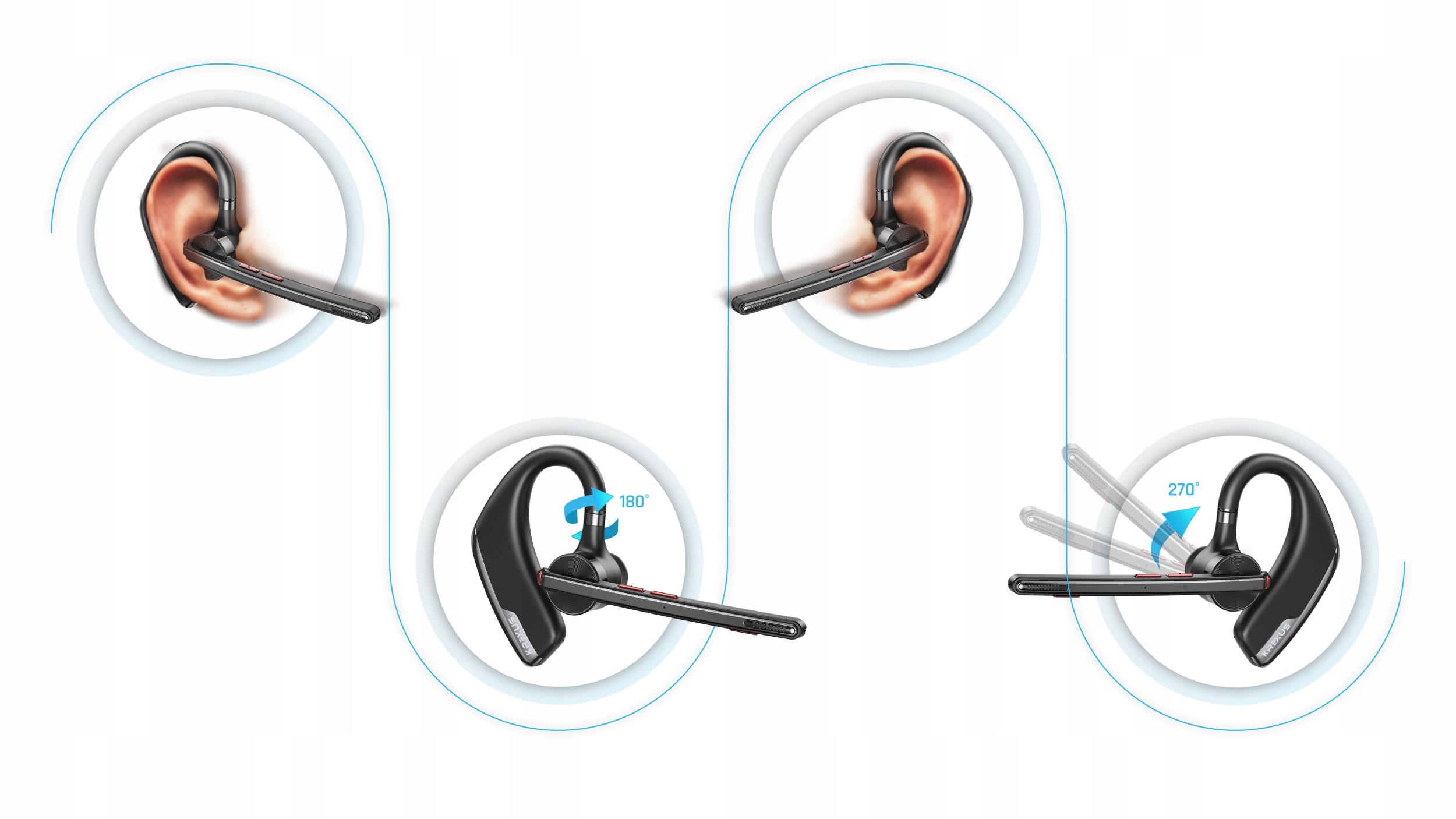Słuchawka Bluetooth 5.2 PRO QCC Krexus CVC Dual-Mic HD Audio + Powerbank EAN (GTIN) 5902898959567