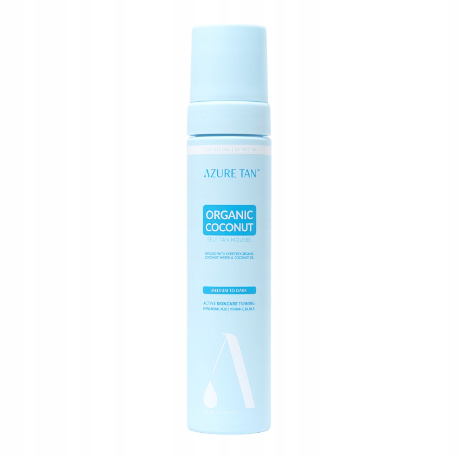 Azure Tan Self Tan Mousse Samoopalająca Pianka do ciała Coconut