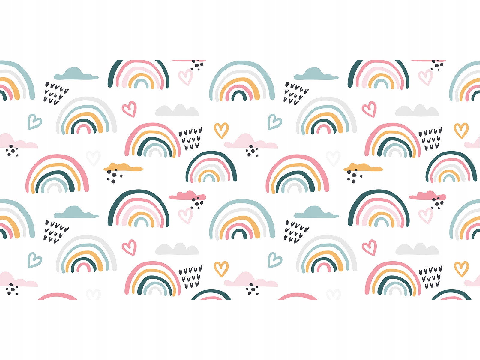 

Mata ochronna na biurko tęcza 90x45 pastelowa