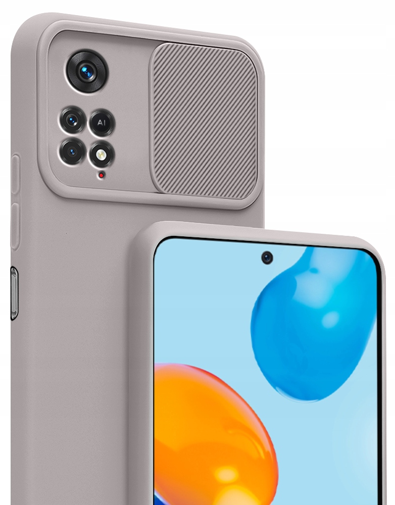 

Etui Silicone CamShield Szkło do Redmi Note 11 Pro