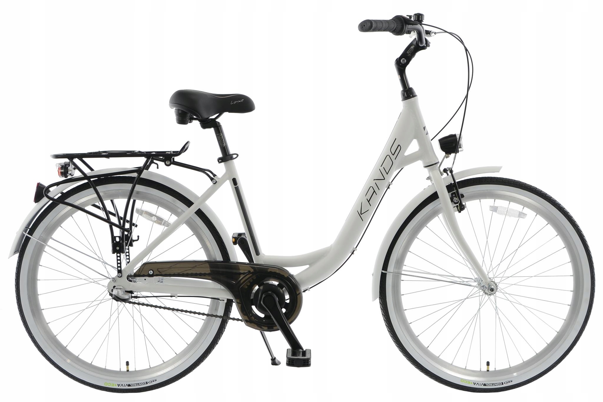 Rower Miejski 26 Kands Opera 2024 biało-grafitowy mat R19