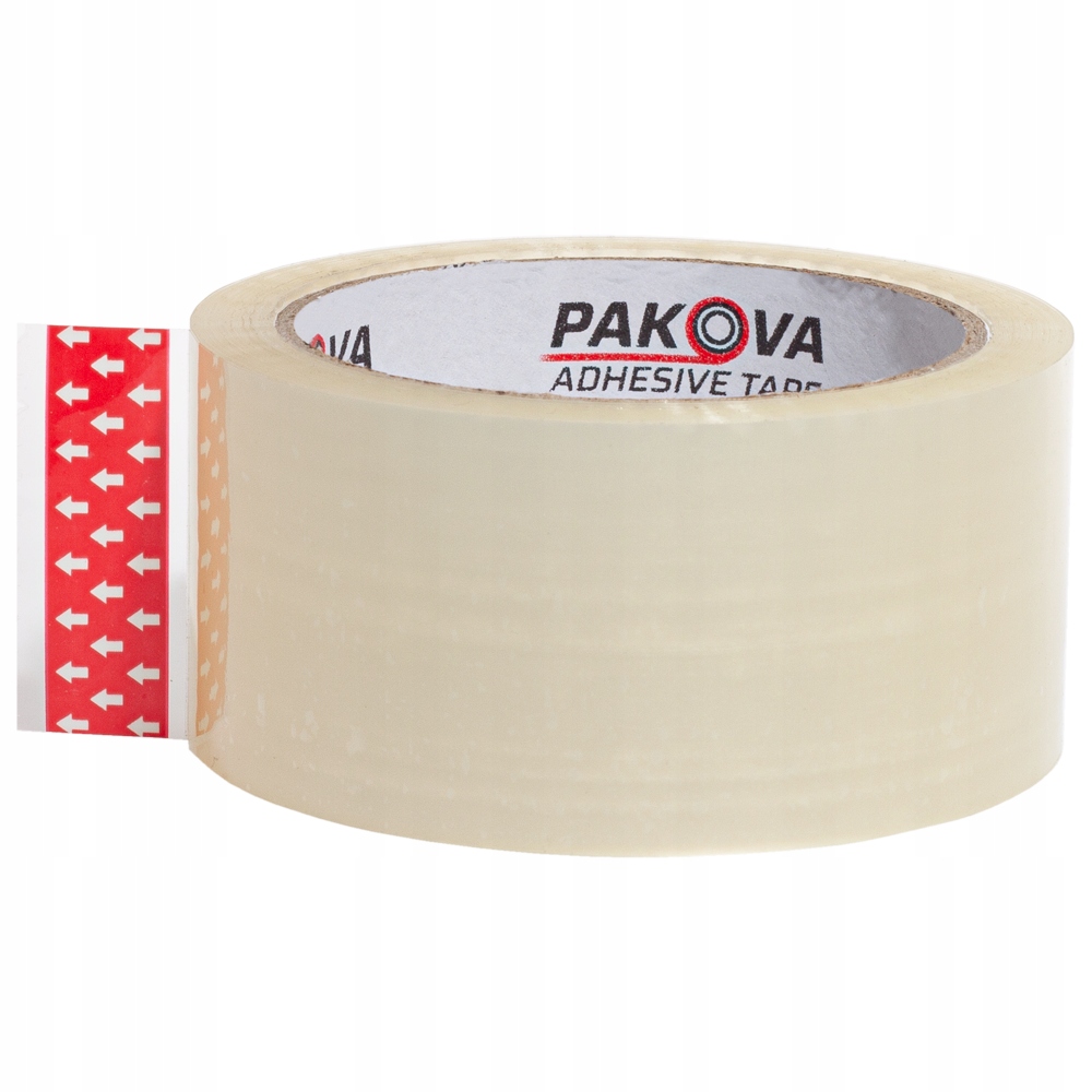 TAŚMA PAKOWA klejąca 48/66y PAKOVA BEZBARWNA HOTMELT Marka Pakova