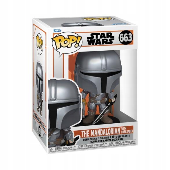 Figurka Funko Pop Star Wars 663 The Mandalorian with Dark Saber