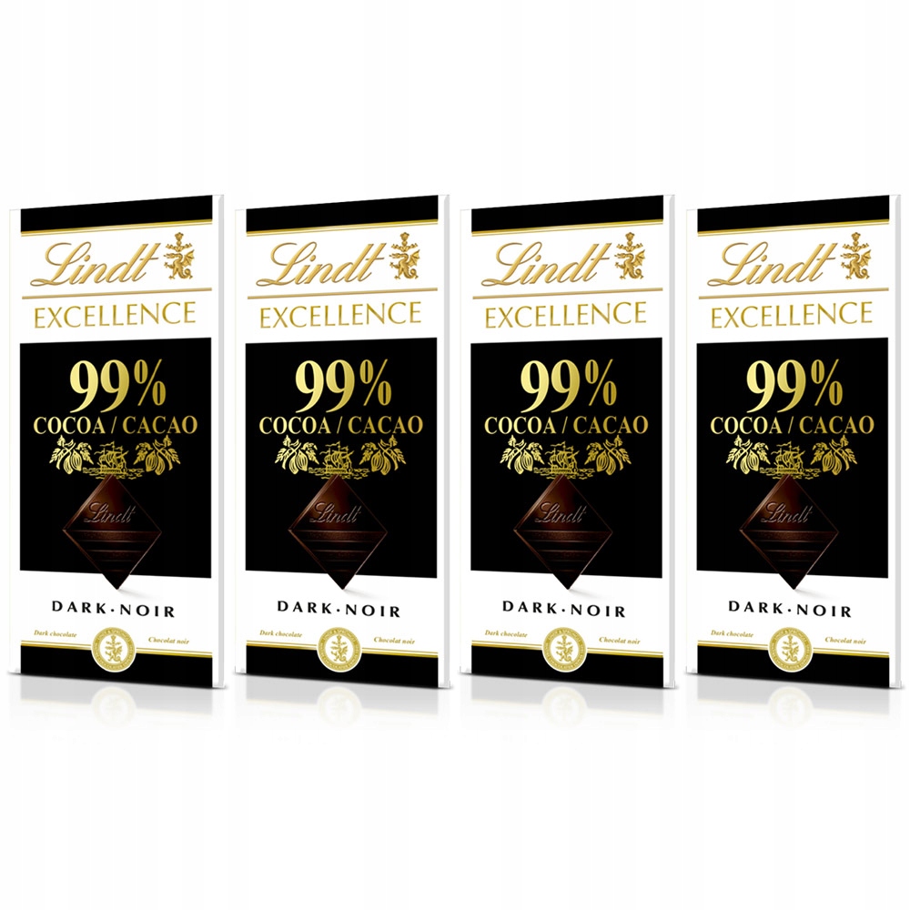 Zestaw czekolad Lindt Excellence 99% kakao x 4