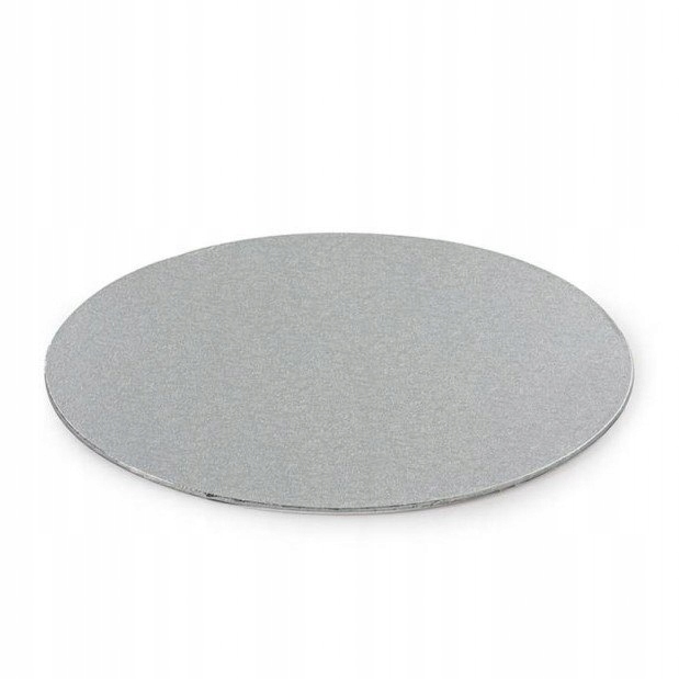 

Podkład sztywny pod tort srebrny 32cm Decora