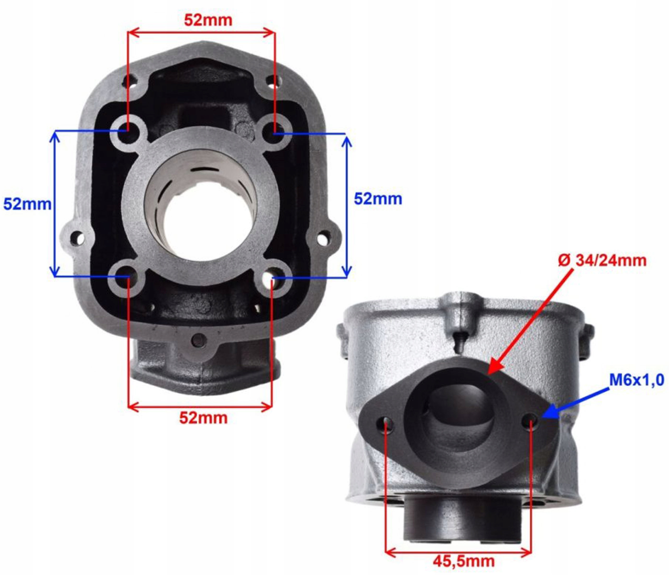 APRILIA DERBI GILERA CYLINDER TŁOK PIERŚCIENIE 50 Producent inny