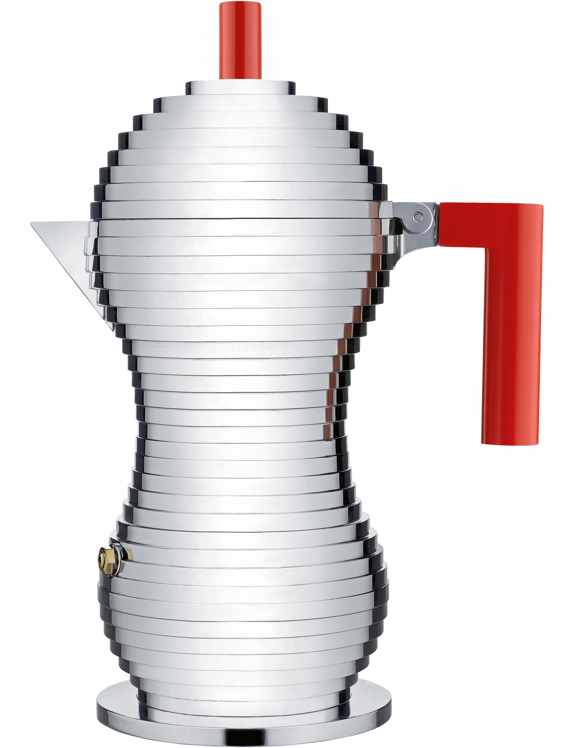 Alessi Pulcina Kávovar 300 ml Indukcia Červená