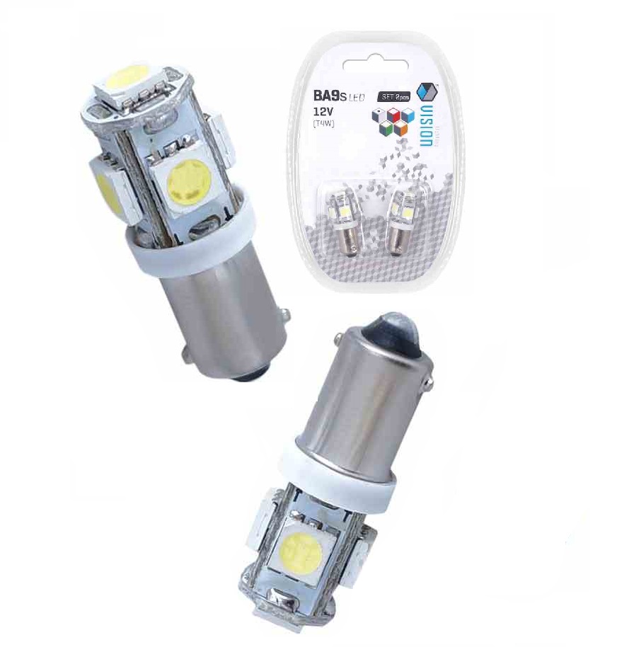 

2x Żarówki Led 12V T4W BA9S 360° 6000K 5050SMD